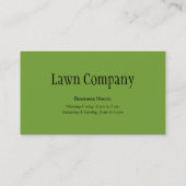 Visitekaartje voor graszorg of landschapsontwerp (Achterkant)