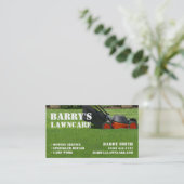 Visitekaartje voor graszorg of landschapsontwerp (Staand voorkant)