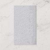 Visitekaartje voor grijze monogram van het patroon (Achterkant)