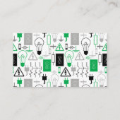 Visitekaartje voor groene elektrische apparaten (Achterkant)