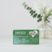 Visitekaartje voor groene schoonmaakservice (Staand voorkant)