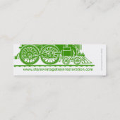 Visitekaartje voor groene stoomrestaurateur (Achterkant)