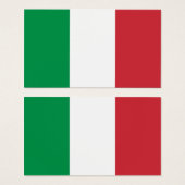 Visitekaartje voor groene witte en rode Italiaanse (Voorkant /achterkant)