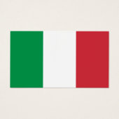 Visitekaartje voor groene witte en rode Italiaanse (Voorkant)