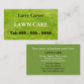 Visitekaartje voor groengrasgrasvergroening (Voorkant / Achterkant)