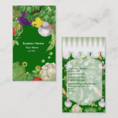 Visitekaartje voor groenten en fruit (Voorkant / Achterkant)