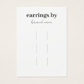 Visitekaartje voor haarklemmen (Voorkant)