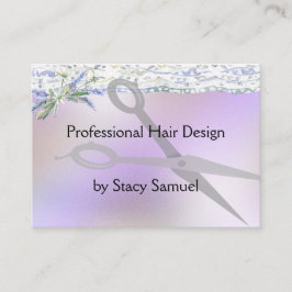 Visitekaartje voor haarlijst in gemengde lavendel