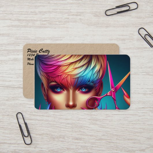 Visitekaartje voor Haarstylist (Voorkant / Achterkant in situ)