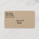 Visitekaartje voor Haarstylist (Achterkant)