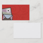 visitekaartje voor handgemaakte kaarten (Voorkant / Achterkant)