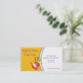 Visitekaartje voor handmatige kinderopvang (Staand voorkant)