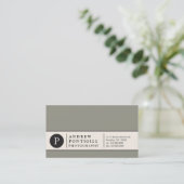 Visitekaartje voor hedendaags monogram (Staand voorkant)