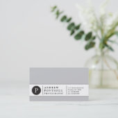 Visitekaartje voor hedendaags monogram (Staand voorkant)