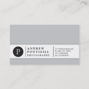 Visitekaartje voor hedendaags monogram