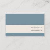 Visitekaartje voor hedendaags monogram (Achterkant)