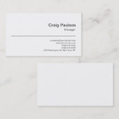 Visitekaartje voor hedendaags zwart-wit Trendy (Voorkant / Achterkant)