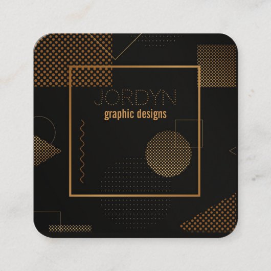 visitekaartje voor hedendaagse grafische vormgevin (Voorkant)