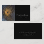 Visitekaartje voor hedendaagse spiraalpatronen (Voorkant / Achterkant)