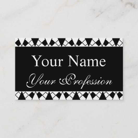 Visitekaartje voor herinneringen voor zwart-witben afsprakenkaartje (Voorkant)