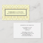 Visitekaartje voor het aanbrengen van vloerkleppen (Voorkant / Achterkant)