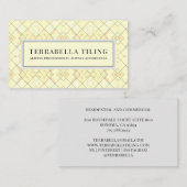 Visitekaartje voor het aanbrengen van vloerkleppen (Voorkant / Achterkant)