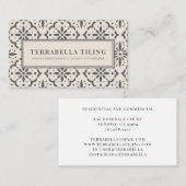 Visitekaartje voor het aanbrengen van vloerkleppen (Voorkant / Achterkant)