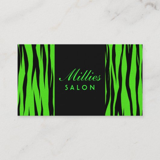 Visitekaartje voor het afdrukken van dieren (Voorkant)