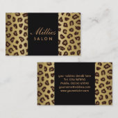 Visitekaartje voor het afdrukken van dieren (Voorkant / Achterkant)