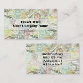 Visitekaartje voor het afdrukken van paspoortstemp (Voorkant / Achterkant)