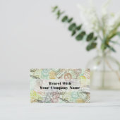 Visitekaartje voor het afdrukken van paspoortstemp (Staand voorkant)