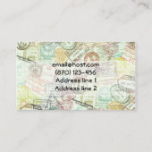 Visitekaartje voor het afdrukken van paspoortstemp (Achterkant)