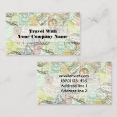 Visitekaartje voor het afdrukken van paspoortstemp (Voorkant / Achterkant)