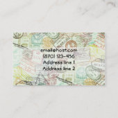 Visitekaartje voor het afdrukken van paspoortstemp (Achterkant)