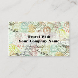 Visitekaartje voor het afdrukken van paspoortstemp