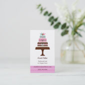 Visitekaartje voor het bakken en bakken (Staand voorkant)