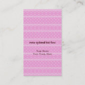 Visitekaartje voor het bakken en bakken (Achterkant)