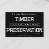 Visitekaartje voor het behoud van hout (Voorkant)