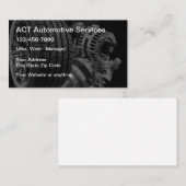 Visitekaartje voor het bergen van auto-onderdelen (Voorkant / Achterkant)