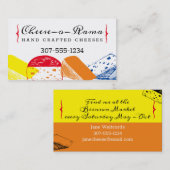 Visitekaartje voor het cateren van kwarts met hand (Voorkant / Achterkant)