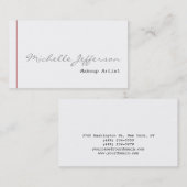 Visitekaartje voor het charteren van artistieke sc (Voorkant / Achterkant)