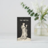 Visitekaartje voor het etsen van heks-Vintage (Staand voorkant)