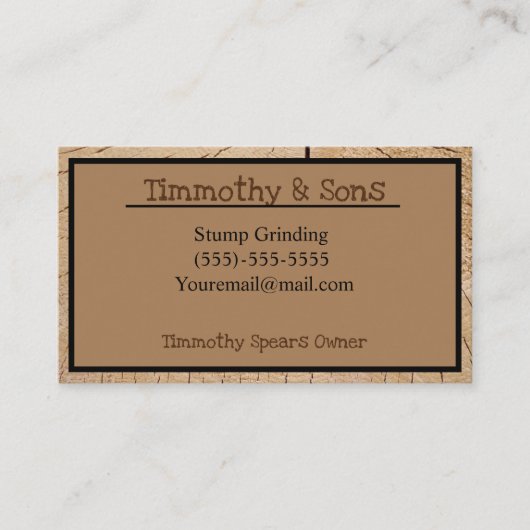 Visitekaartje voor het gemalen pomp (Voorkant)