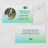 Visitekaartje voor het glimlachen van Chihuahua Pe (Voorkant / Achterkant)