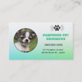 Visitekaartje voor het glimlachen van Chihuahua Pe (Voorkant)