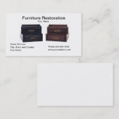Visitekaartje voor het herstel van meubilair (Voorkant / Achterkant)