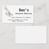 Visitekaartje voor het herstel van motoren en klei (Voorkant / Achterkant)