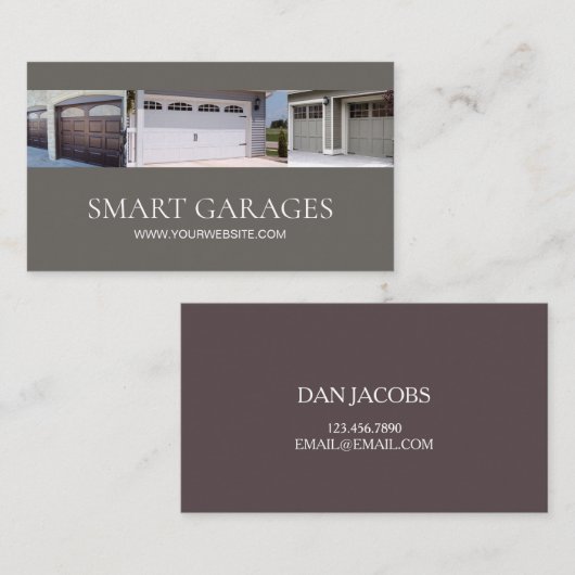 Visitekaartje voor het inrichten en serveren van k (Voorkant / Achterkant)