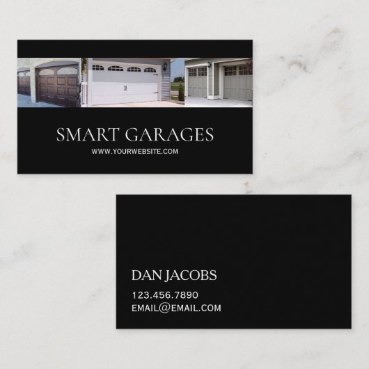 Visitekaartje voor het inrichten en serveren van k (Voorkant / Achterkant)