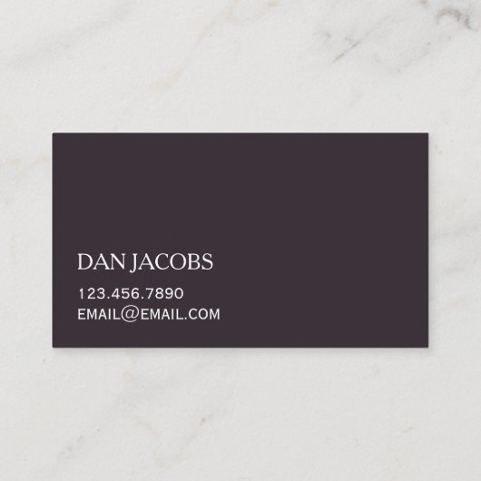 Visitekaartje voor het inrichten en serveren van k (Achterkant)